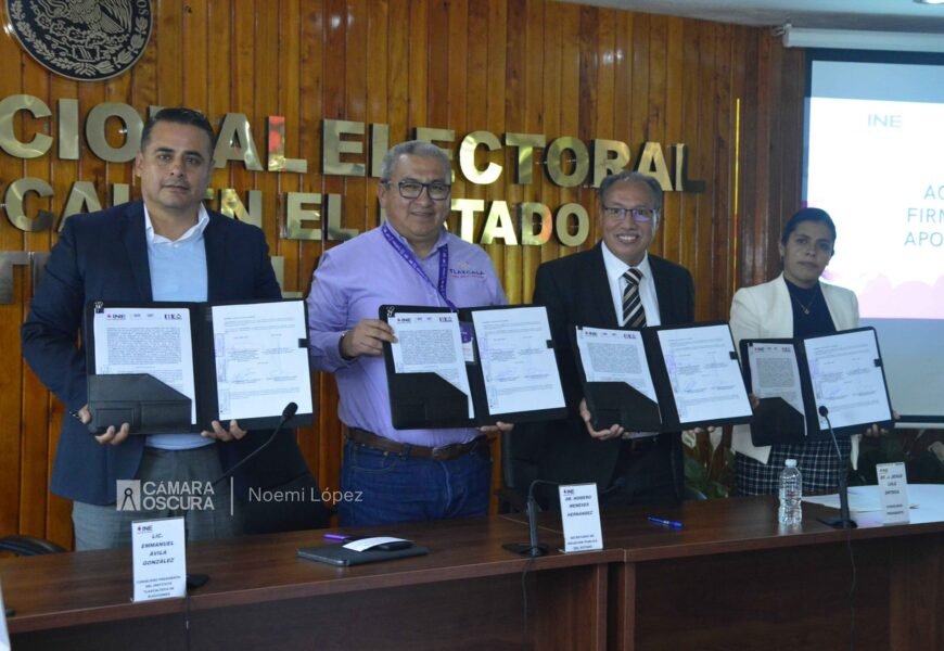 Firman convenio para ubicar casillas electorales en escuelas de Tlaxcala Firman convenio para ubicar casillas electorales en escuelas de Tlaxcala