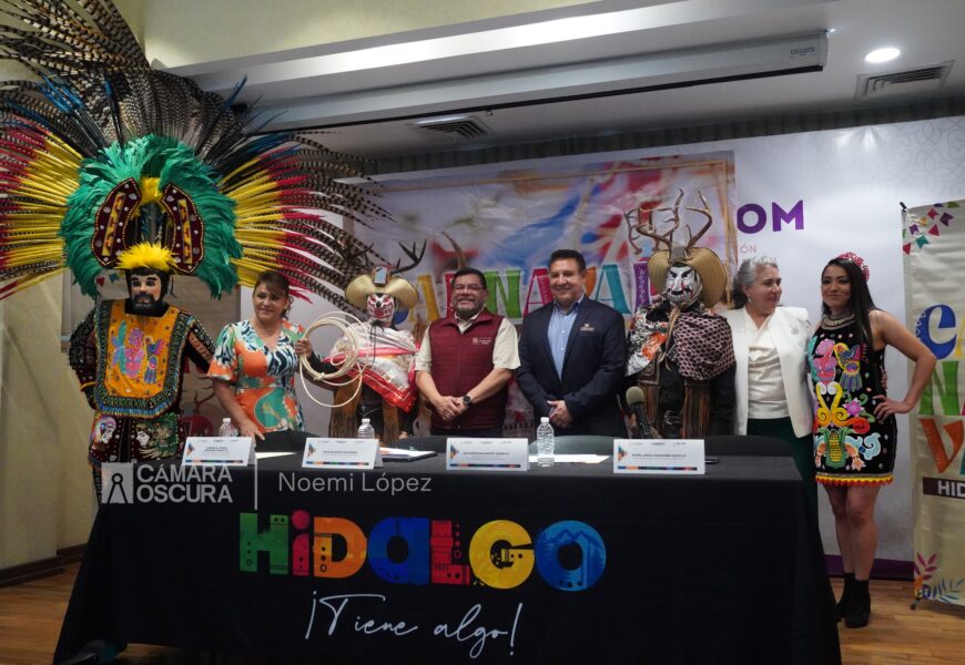 Presenta turismo de Hidalgo su carnaval 2024 en Tlaxcala; es el estado invitado