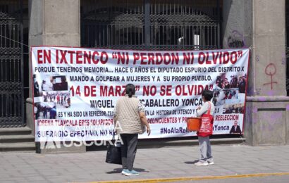 Rechazan pobladores de Ixtenco, la posible reelección del diputado con licencia, Miguel Ángel Caballero Yonca