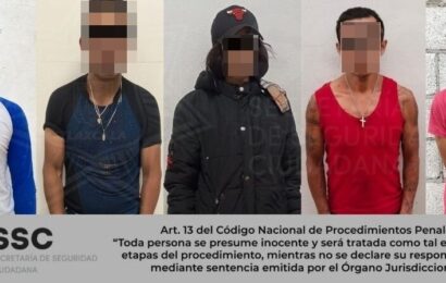 Operativo Conjunto Asegura a Cinco Personas por Robo de Motocicletas en Zacatelco