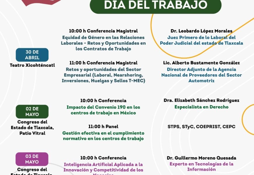 Organiza STYC ciclo de conferencias y un panel con motivo del día internacional del trabajo