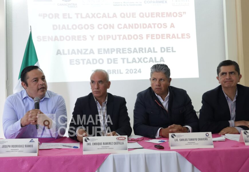Realizará Alianza Empresarial foro “Diálogos con candidatos a puestos de elección popular en Tlaxcala”