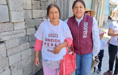 Oneida Pérez Matlalcuatzi, candidata a la alcaldía de Tlaltelulco, lidera esfuerzo por generar apoyo a la Cuarta Transformación