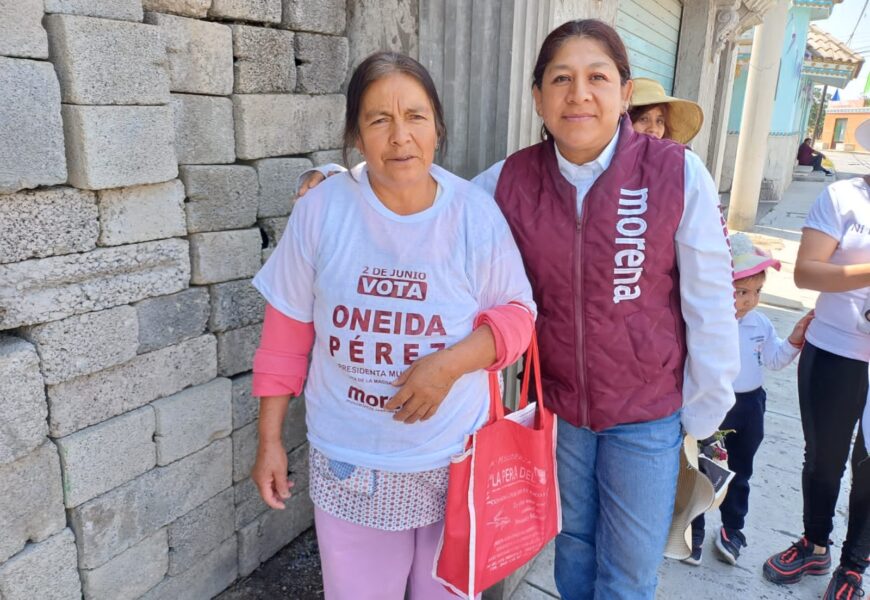 Oneida Pérez Matlalcuatzi, candidata a la alcaldía de Tlaltelulco, lidera esfuerzo por generar apoyo a la Cuarta Transformación