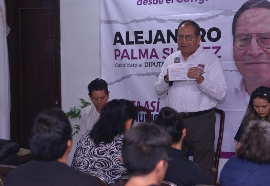 Avanza el Alejandro Palma, Candidato a Diputado Dtto 7, del PAC por las colonias de Tlaxcala 