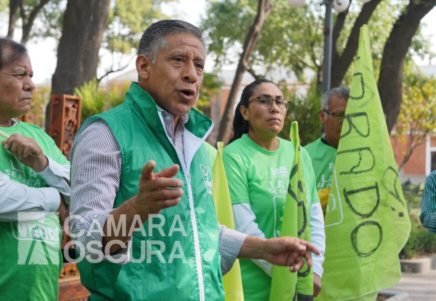 Con gran entusiasmo el postulante del PVEM al Ayuntamiento de Tlaxcala, Librado Muñoz, presentó a su equipo de campaña