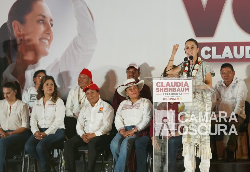 En Tlaxcala, Claudia Sheinbaum propone continuar con el “humanismo mexicano”, se declara ganadora del proceso electoral