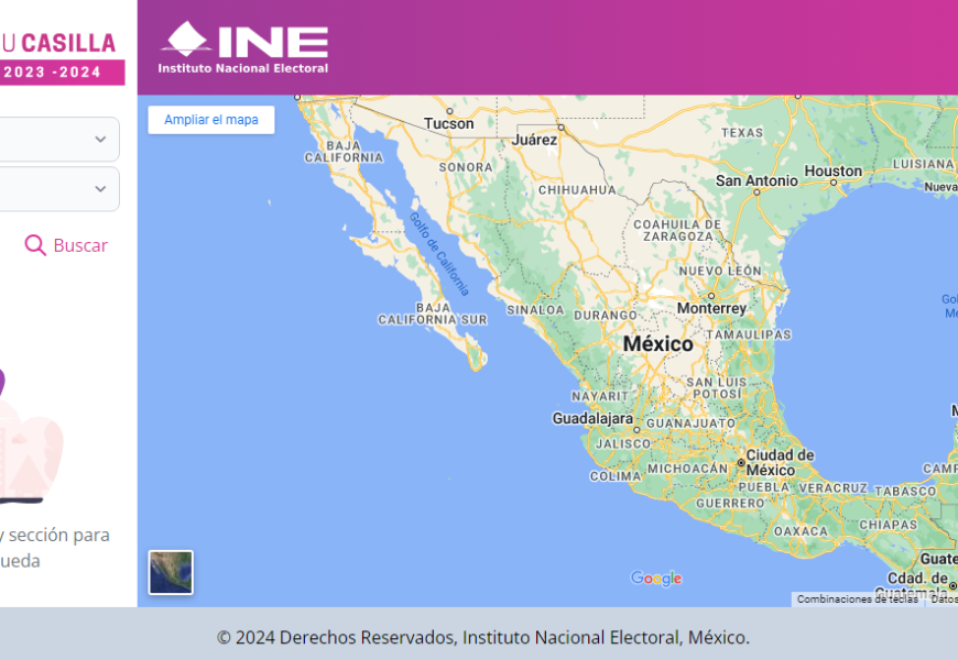 INE lanza la plataforma “Ubica tu Casilla 2024” para facilitar el voto ciudadano