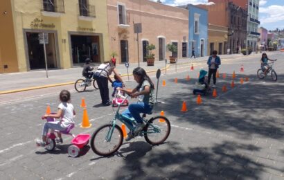 Área lúdica y vial, atractivo en fines de semana en Tlaxcala Capital
