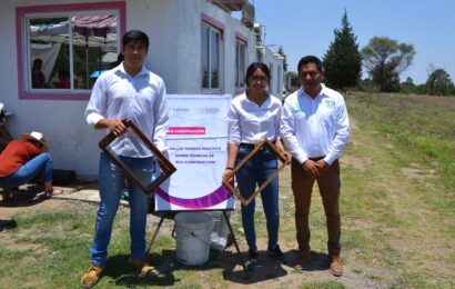Promueven Eco-Construcción para Familias de Tzompantepec