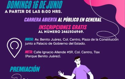 Invita Sector Salud a la carrera por el día del padre