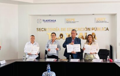 Firman convenio ITEA y SEPE-USET para reducir el rezago educativo en Tlaxcala