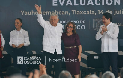 Coinciden AMLO y SHEINBAUM en el liderazgo de la gobernadora de Tlaxcala