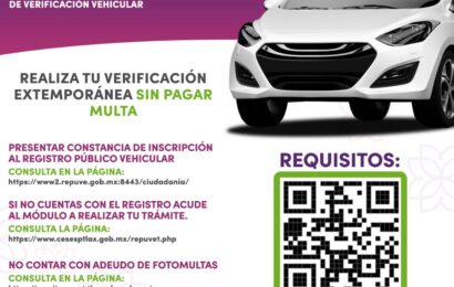 Invita SMA a tramitar verificación sin pago de multa
