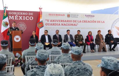 Reconoce Lorena Cuéllar labor y patriotismo de la Guardia Nacional