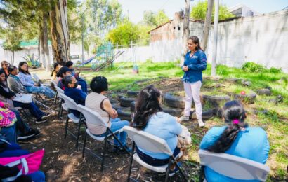 Recorre Fernanda Espinosa de los Monteros unidad de bienestar para tu nutrición en Acuitlapilco