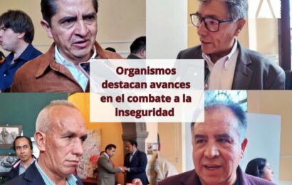 Organismos destacan avances y evidencias en el combate a la inseguridad