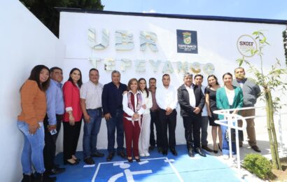 Inauguran gobierno del estado y SEDIF unidad básica de rehabilitación en Tepeyanco