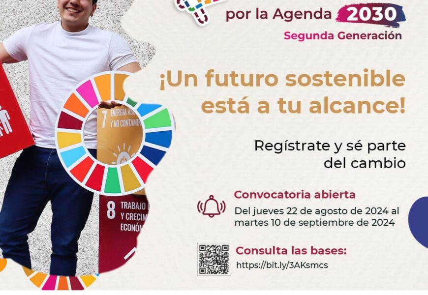 Invitan a juventudes tlaxcaltecas a ser parte de la “red juvenil por la agenda 2030, segunda generación”