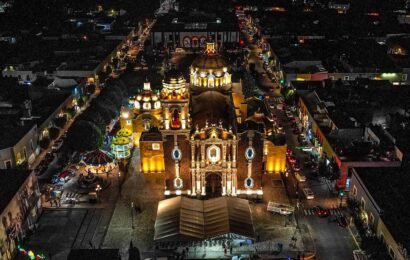 Inauguran iluminación arquitectónica en la Parroquia de San José de Tlaxcala
