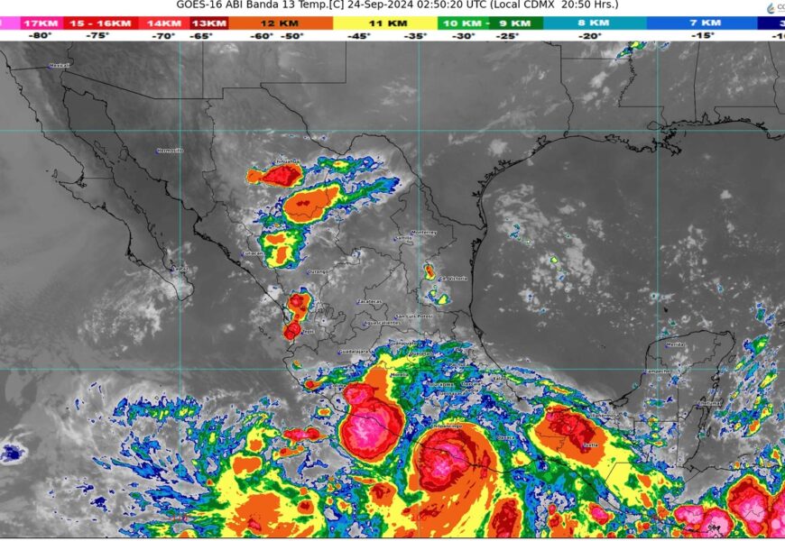 Huracán John llegará a México: Alerta roja en Guerrero y Oaxaca