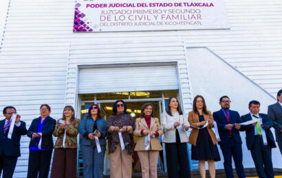 Inauguración de juzgados civiles en San Pablo del Monte