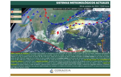 Huracán Milton intensifica a categoría 5, pero se aleja de Yucatán