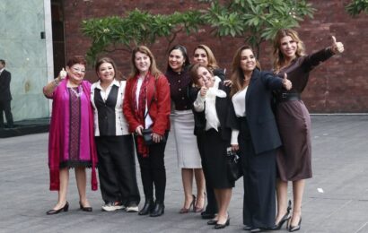 Lorena Cuéllar celebra la toma de protesta de Sheinbaum en CDMX»