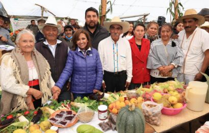 Gobernadora impulsa proyectos orgánicos en Españita