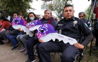 Gobernadora entrega viviendas y obras en Chiautempan