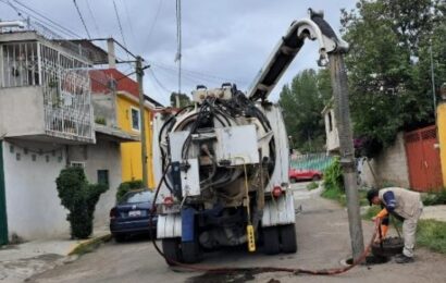 CAPAM refuerza desazolves y reparaciones de fugas en Tlaxcala