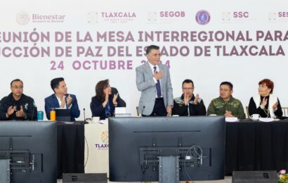 Tlaxcala fortalece la seguridad en 8ª Mesa Interregional de Paz