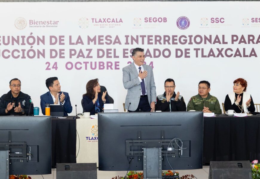 Tlaxcala fortalece la seguridad en 8ª Mesa Interregional de Paz