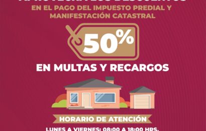 Ayuntamiento de Tlaxcala ofrece descuentos en multas de predial