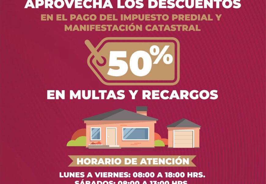 Ayuntamiento de Tlaxcala ofrece descuentos en multas de predial