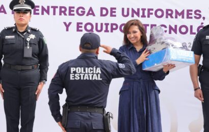 Gobernadora fortalece la seguridad con equipo y capacitación