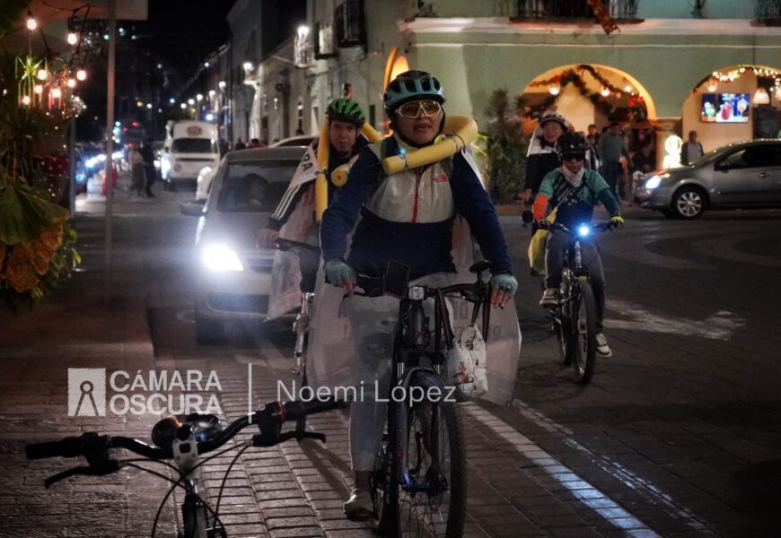 Rodada ciclista en Tlaxcala exige respeto y ampliación de ciclovías