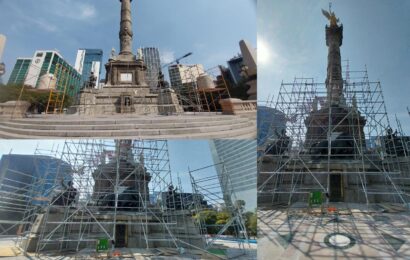 Restauración del Ángel de la Independencia inicia en CDMX