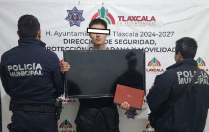 Robo a casa habitación en Tlaxcala: detienen a sospechoso