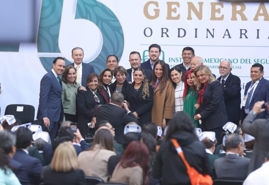 Asiste gobernadora a la 115 Asamblea del IMSS 2024