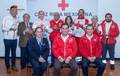 Cruz Roja Tlaxcala reconoce a sus voluntarios destacados