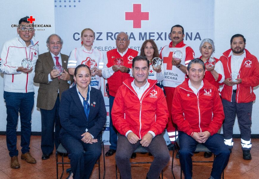 Cruz Roja Tlaxcala reconoce a sus voluntarios destacados