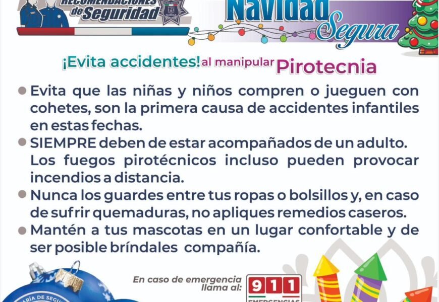 Recomendaciones SSC para seguridad decembrina