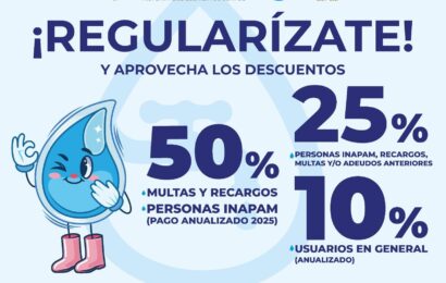 Descuentos en pago anual de agua en Tlaxcala 2025