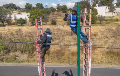 Rehabilitación del alumbrado público en Tlaxcala avanza un 60%