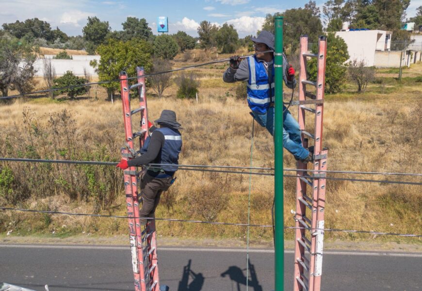 Rehabilitación del alumbrado público en Tlaxcala avanza un 60%