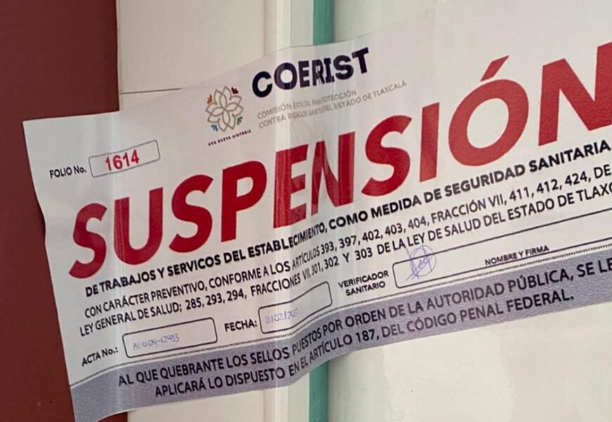 Suspensión de moteles en San Pablo del Monte por irregularidades Suspensión de moteles en San Pablo del Monte por irregularidades