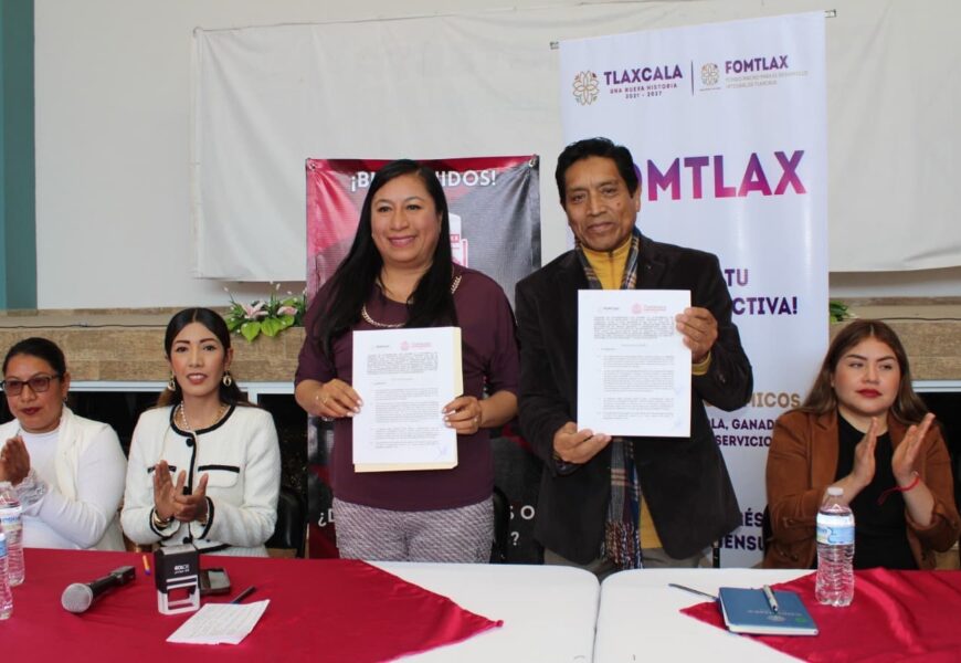 Fomtlax y Tlaltelulco  firman convenio para impulsar emprendedores