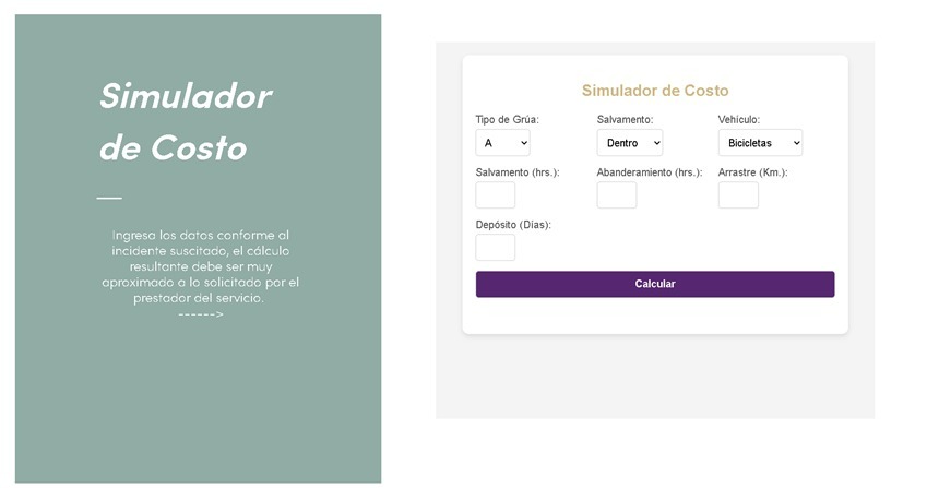 Simulador de costos de grúas y corralones disponible en Tlaxcala