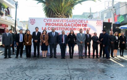 Apizaco conmemora el 108 Aniversario de la Constitución